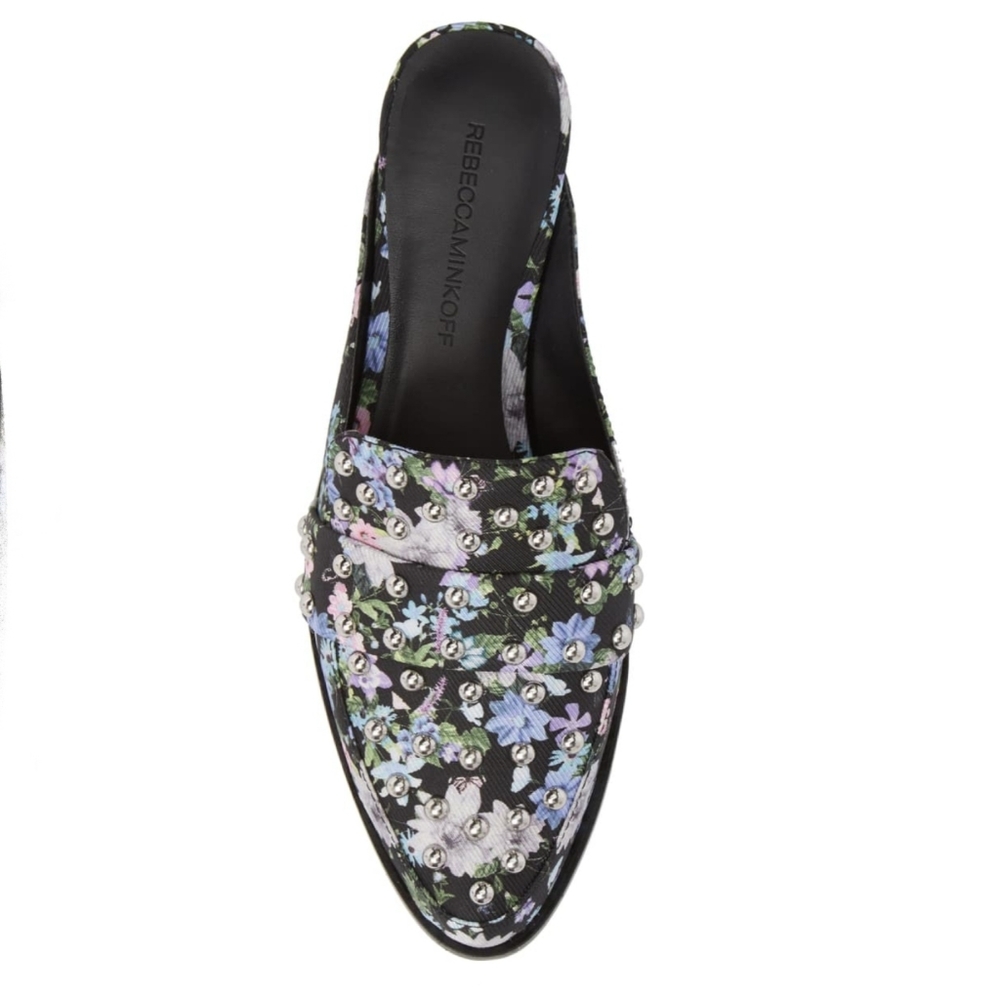 Sassy Studded Rebecca Minkoff Floral Mules - Picture 4 of 15